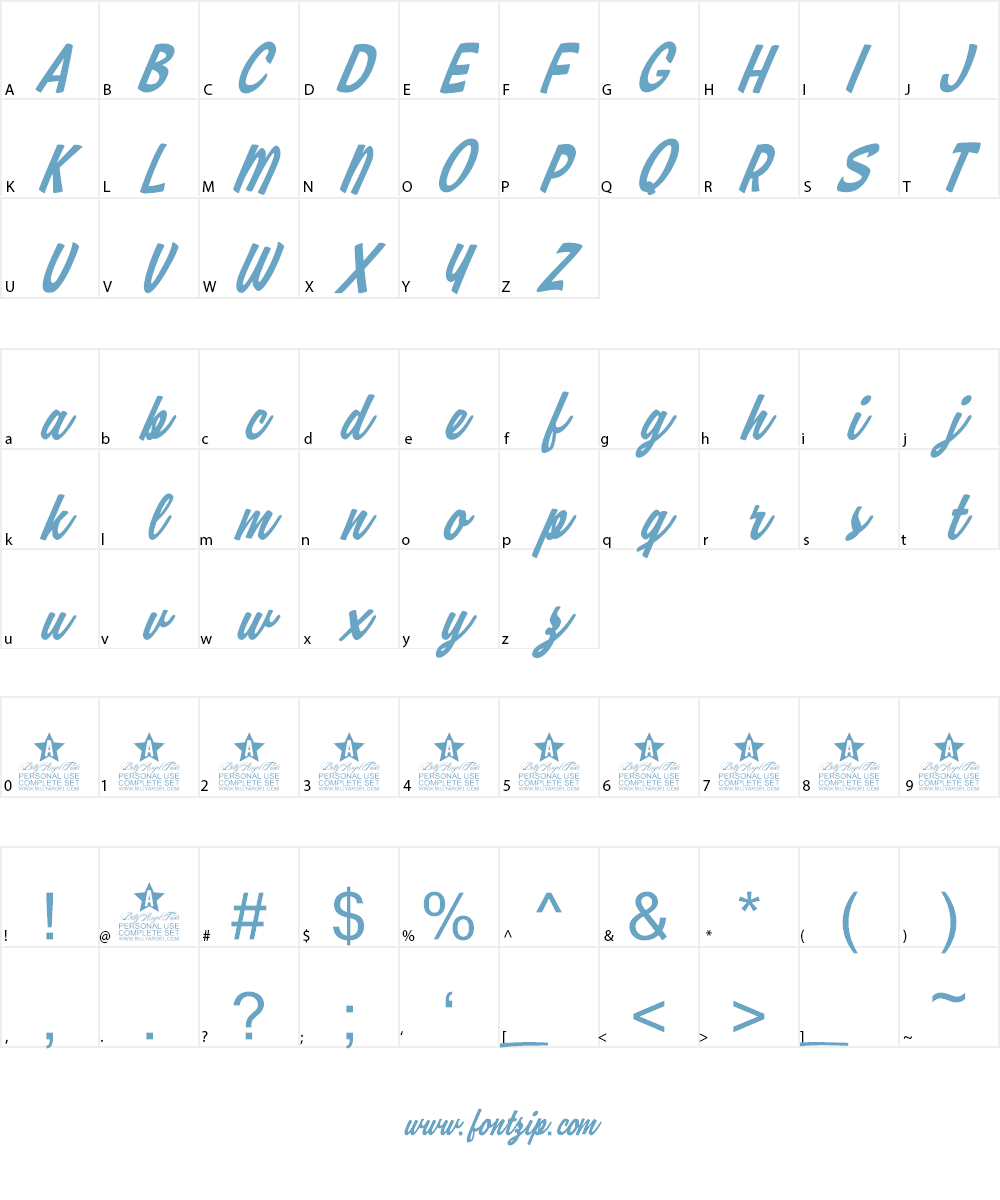 Honey Lips Personal Use Font Character